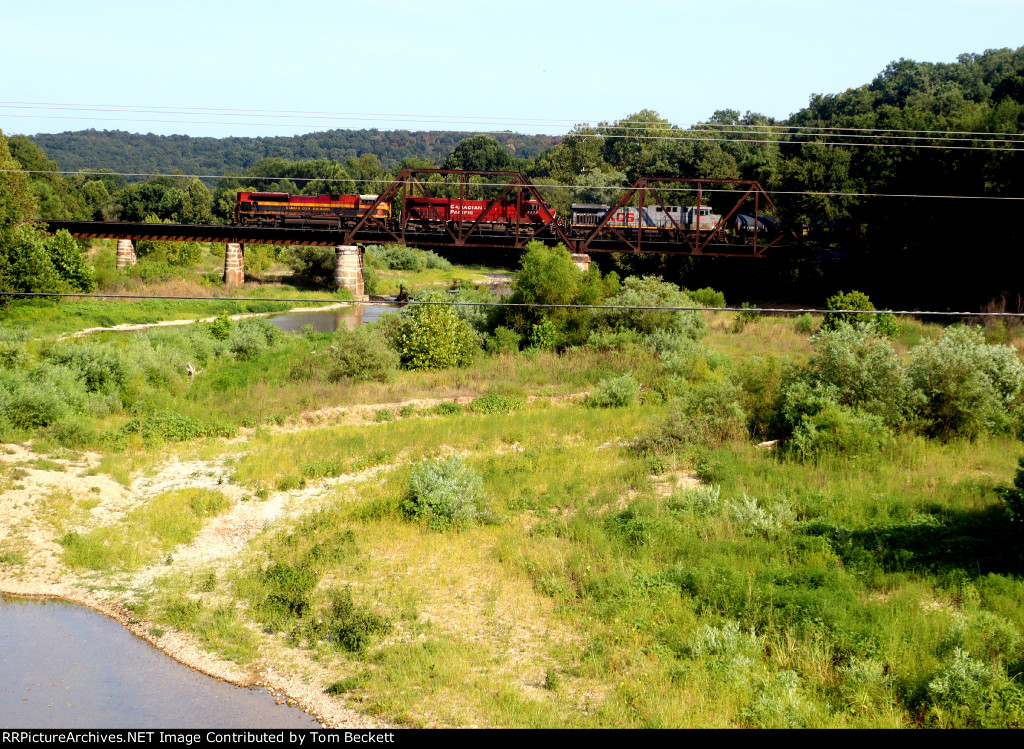 More creek, not as much train